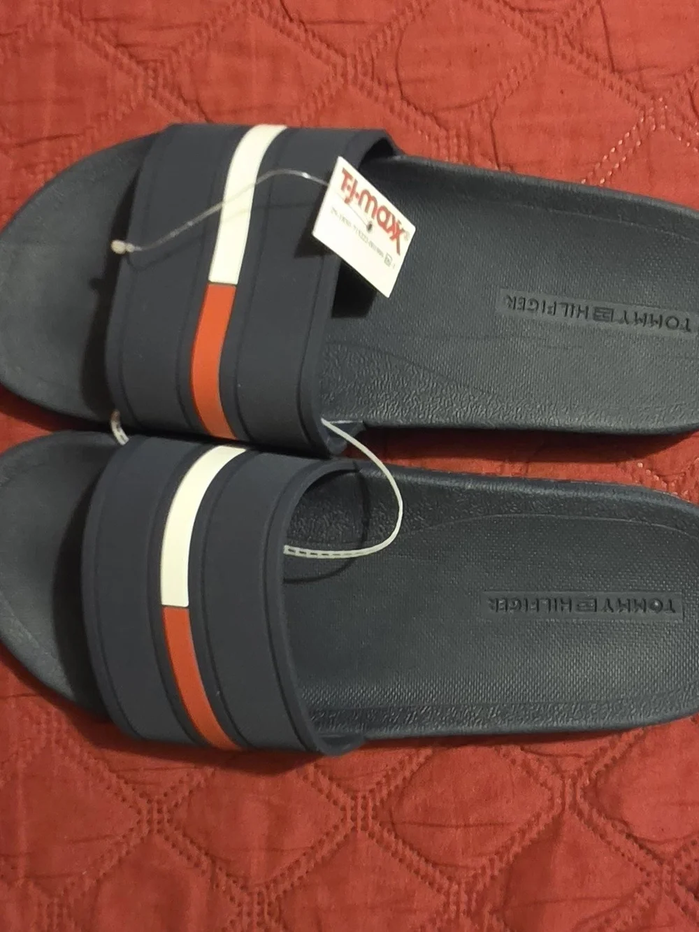 Tommy Hilfiger Men's Redder Flag Logo Pool Slide Sandals